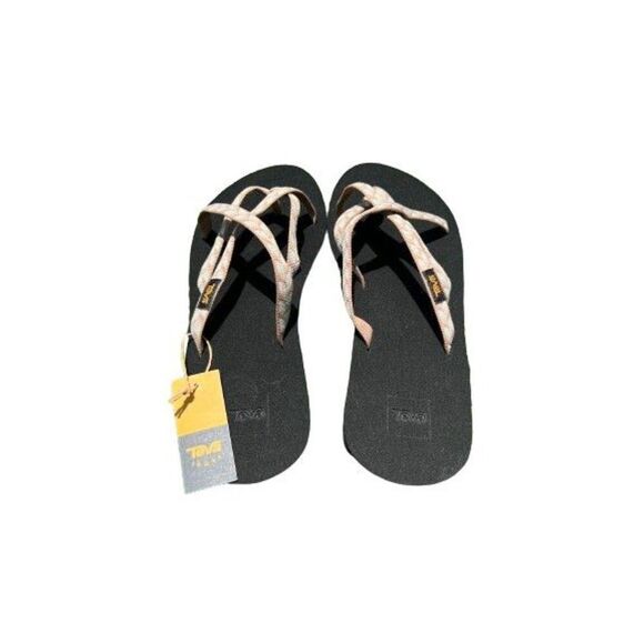 Teva Women's Olowahu Sandals Black/Multi Size 10 Comfort Stylish For Summer Fun - Picture 2 of 13